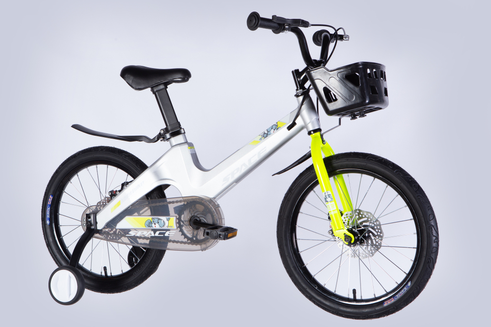 Дитячий велосипед 18 дюймів Space Kid Moon DD 2025 магнієвий, з корзиною