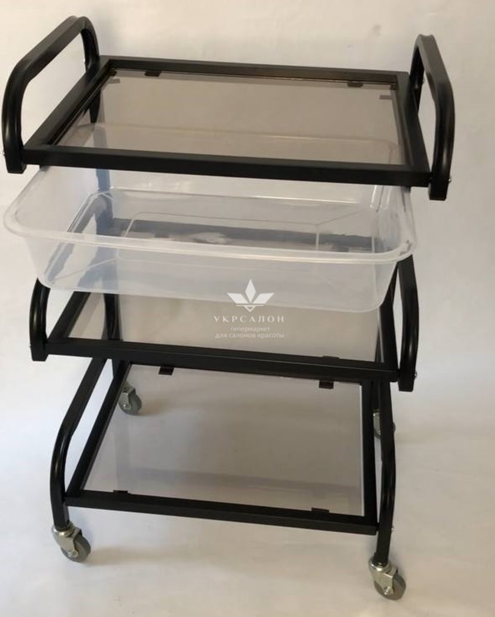Косметологічний візок S3-l-b чорний