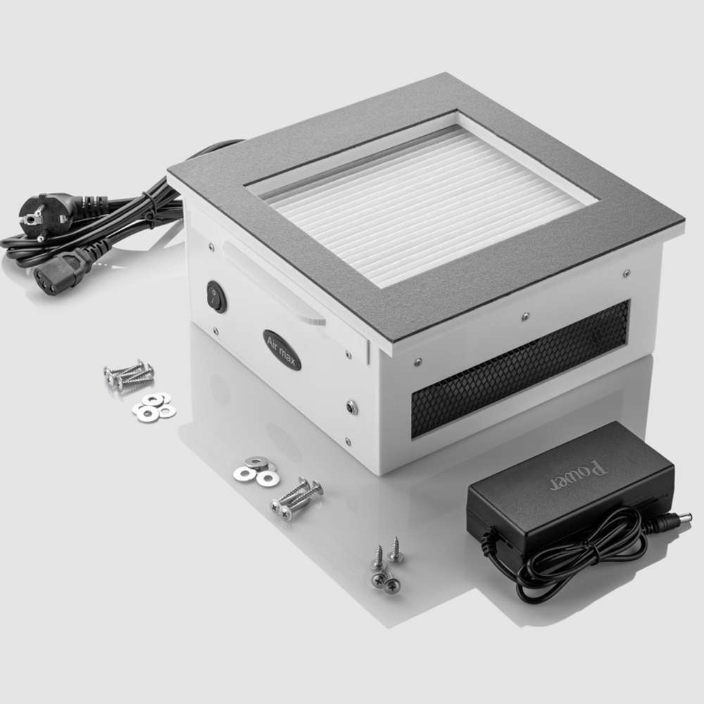 Встраиваемая вытяжка с фильтром Air Max VF12 Plus нержавейка белая