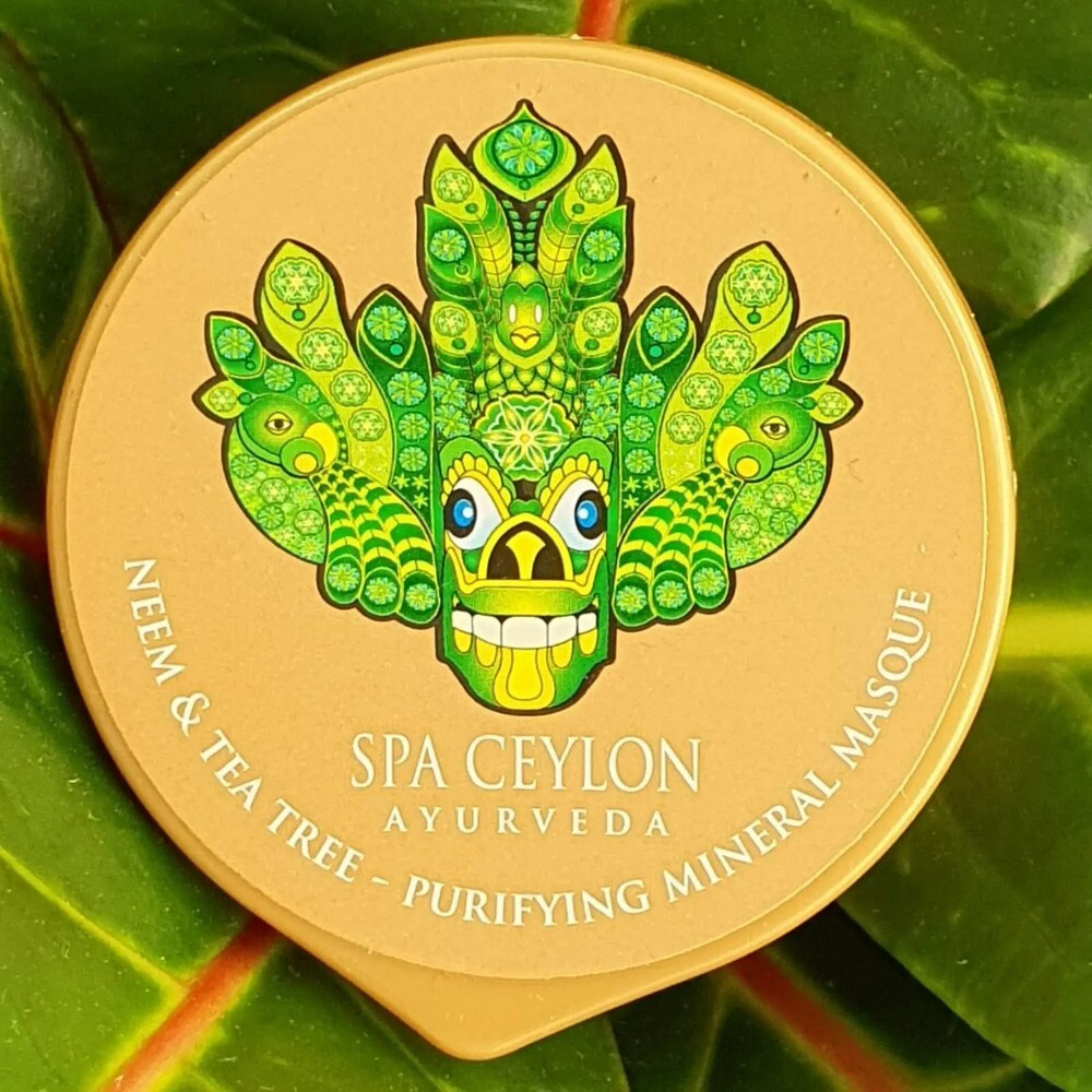 Очищающая минеральная маска для жирной и проблемной кожи Маргоза и чайное дерево 15 г, SPA Ceylon