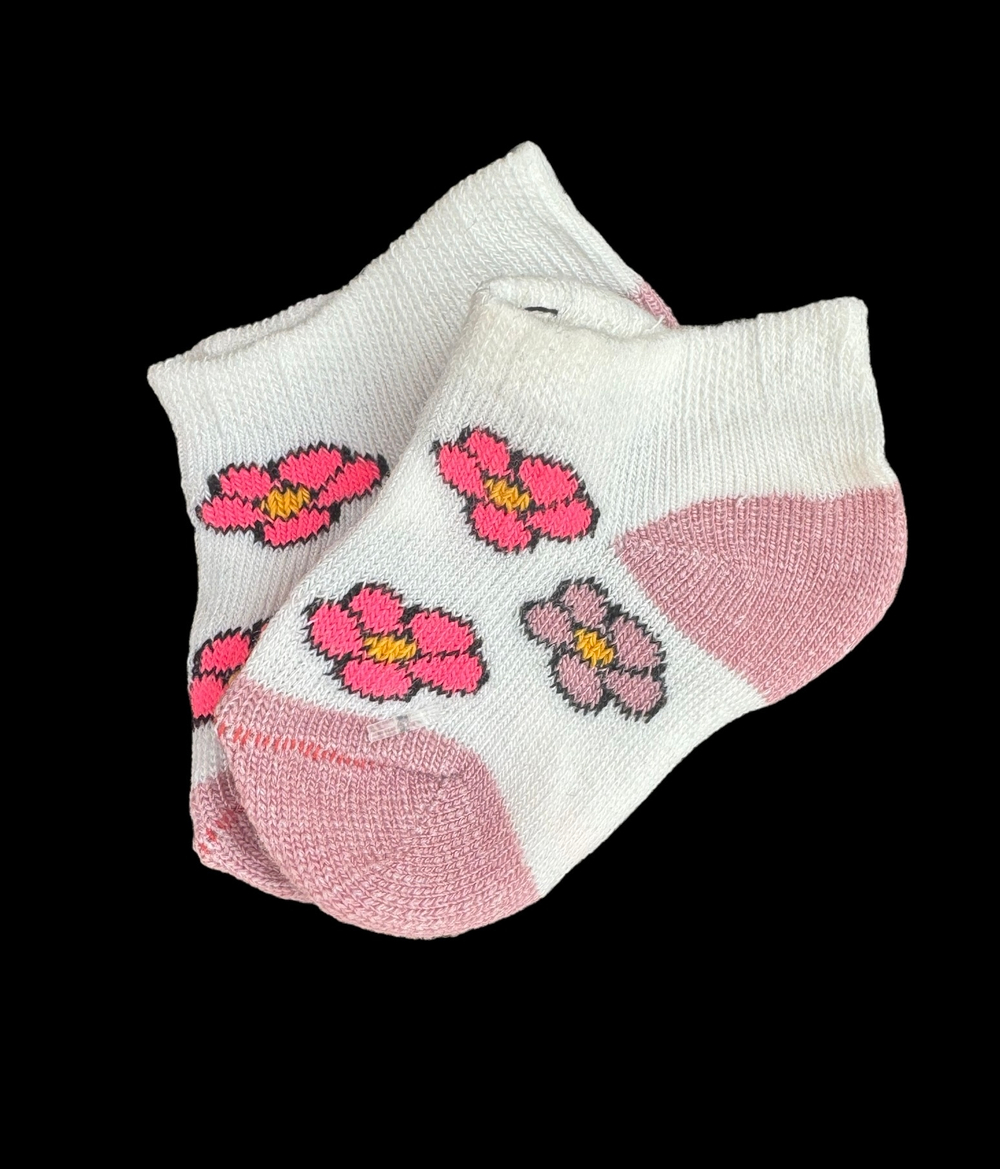 Шкарпетки "Квіточка", котон ТМ "Baby socks" (0-6 міс)