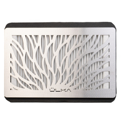 Вытяжка для маникюра врезная Ulka Tornado, цвет cерый (сетка металлик)