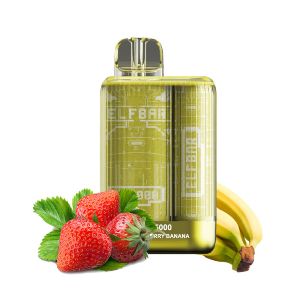 ElfBar TE 5000 Strawberry Banana (Эльф Бар Клубника Банан)
