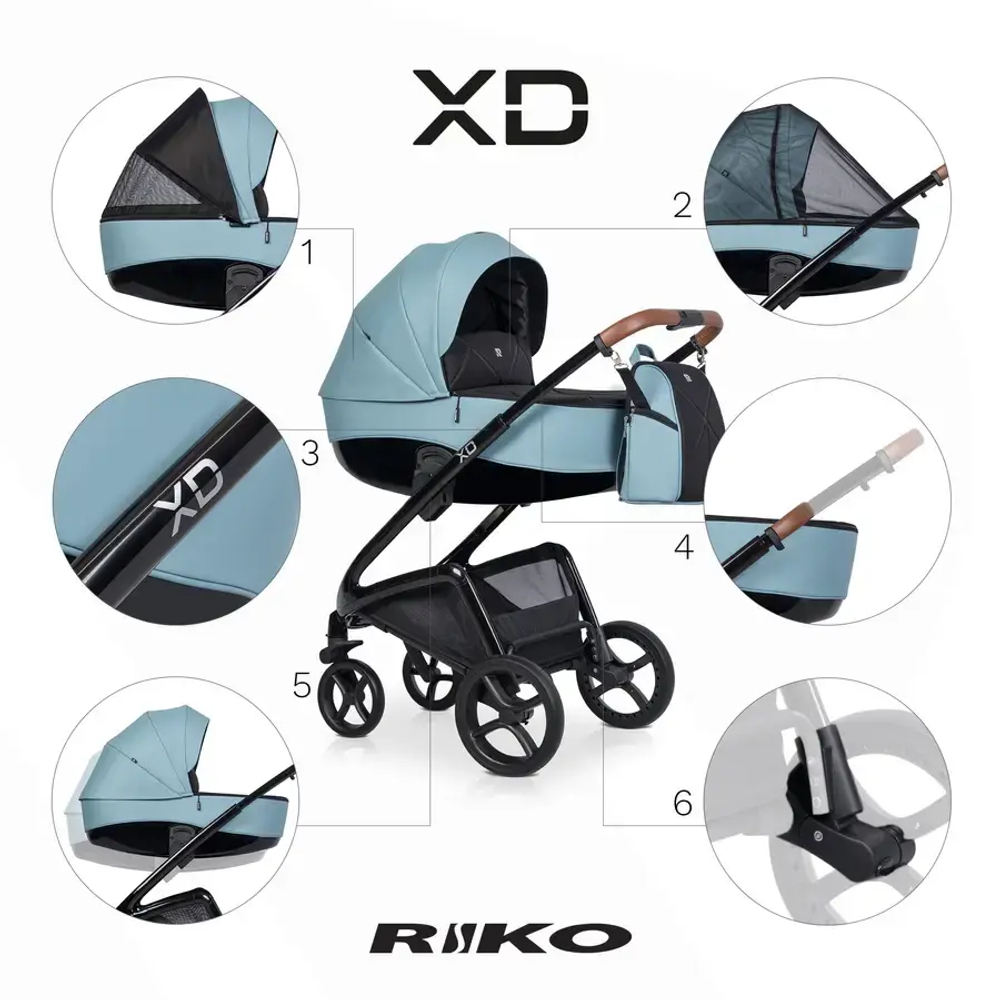 Універсальна коляска 2 в 1 Riko XD PRO