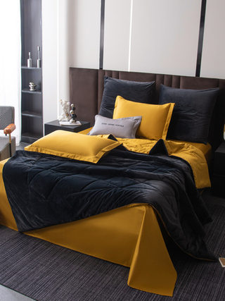 Комплект постельного белья Сатин Velvet Premium с Одеялом VP006