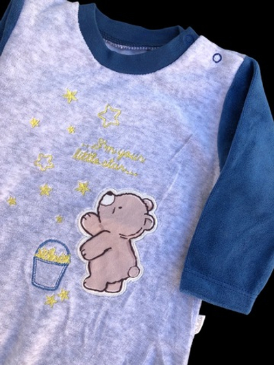 Боді з довгим рукавом, велюр ТМ "Bebetto" (68 см)