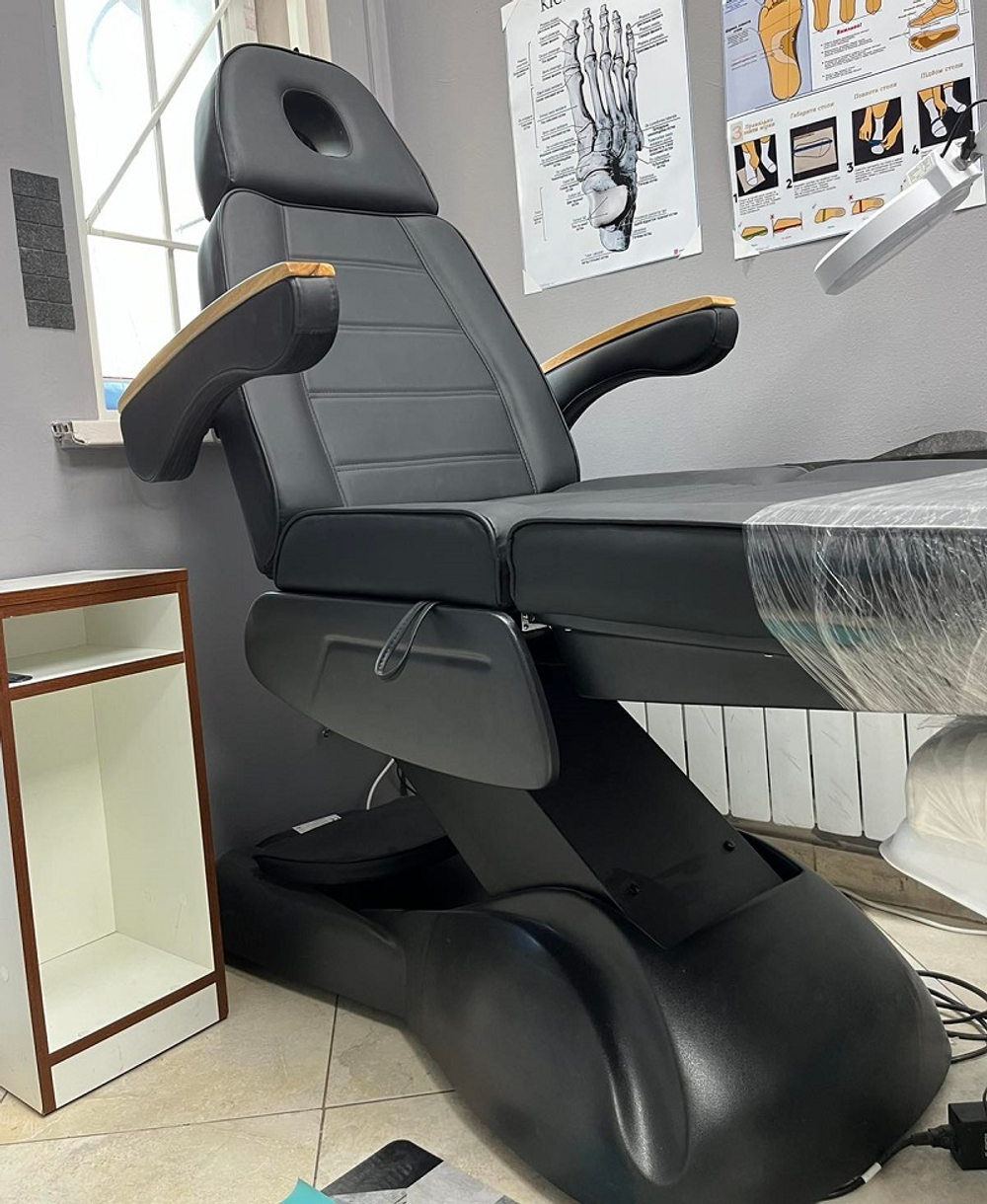 Косметологическая электрическая кушетка Sillon Lux 273B (3 мотора), черная