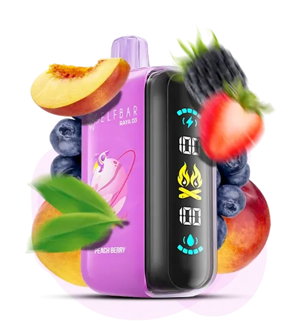 Elf Bar Raya D3 - Peach Berry (5% nic)