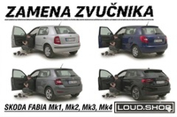 Komplet Zvučnika za Skoda Fabia Mk1 , Mk2 , Mk3 i Mk4