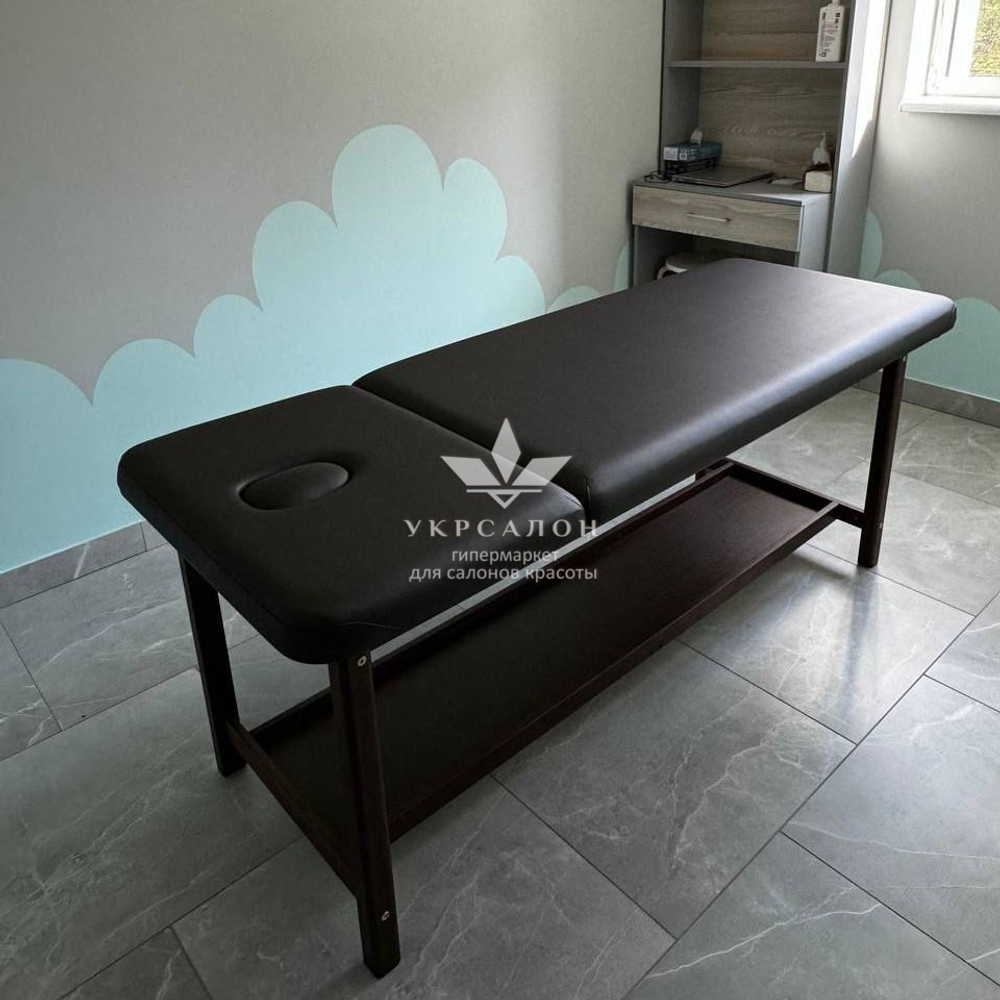 Стационарный массажный стол KP-7 Brown