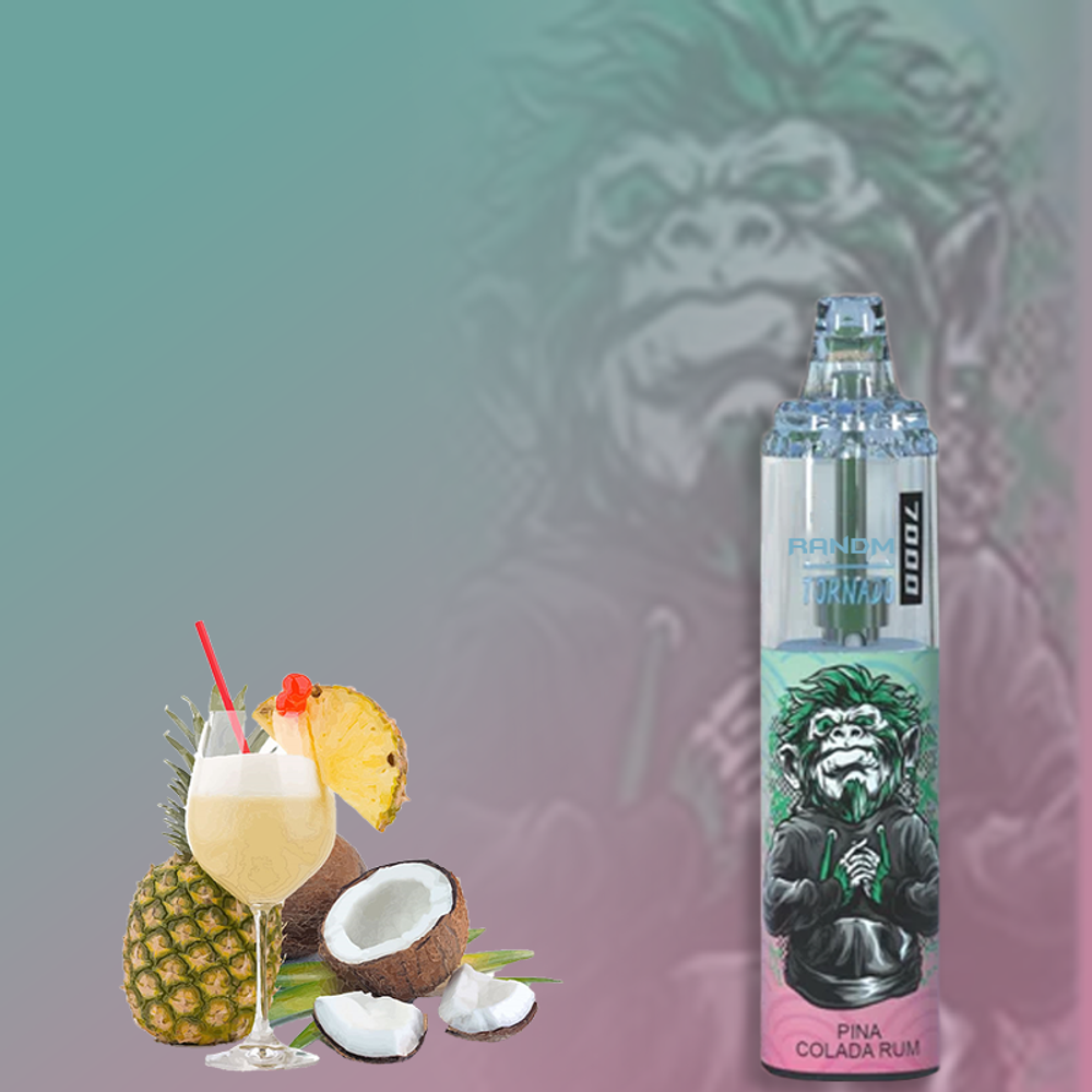 RandM Tornado 7000 2% Pina Colada Rum