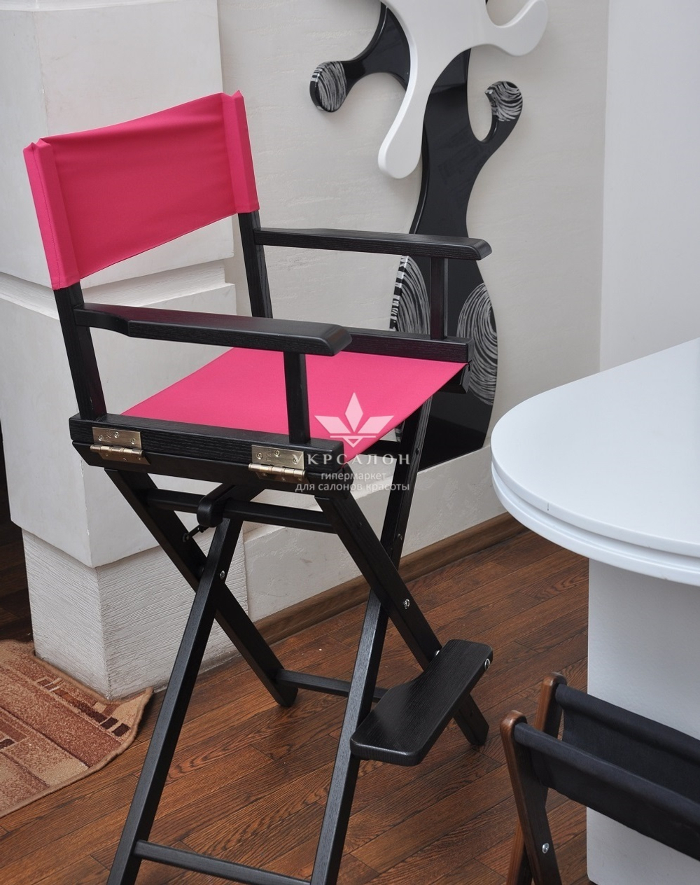 Складаний стілець для візажу Apolo 6 black