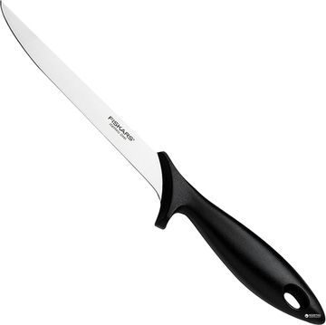 Кухонний ніж Fiskars Essential філейний 18 см Black (1023777)