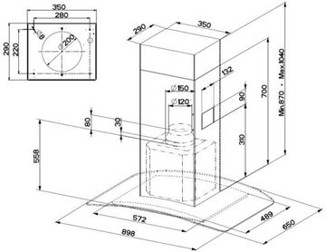 Витяжка FABER TRATTO ISOLA/SP EV8 X/V A90