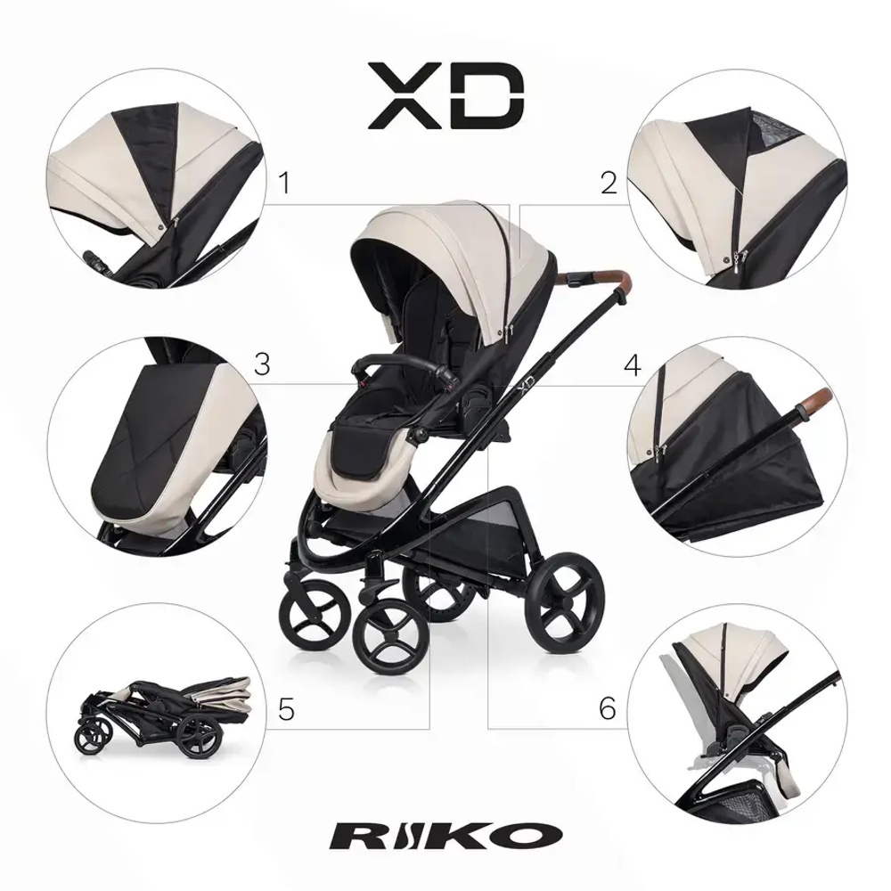 Універсальна коляска 2 в 1 Riko XD PRO