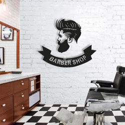 Модульне панно для салону краси Barbershop