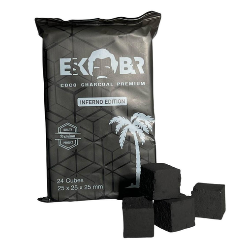 Кокосове вугілля Eskobar (Целофан) 0,335кг 24шт 25х25