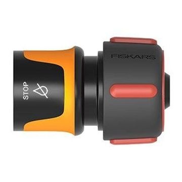Конектор із аквастопом Fiskars для шланга 3/4" 19 мм (1027081)