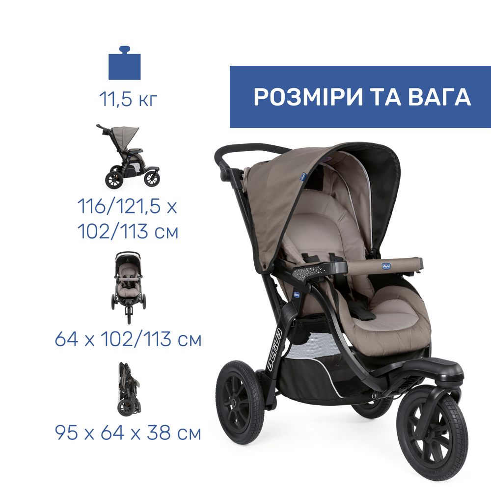 Универсальная коляска 2 в 1 Chicco Activ3