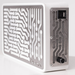 Вытяжка для маникюра настольная Ulka Nano, цвет белый (сетка металлик)