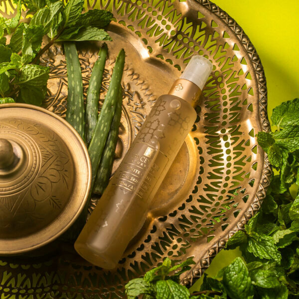 Тонік для жирної та комбінованої шкіри обличчя Біла м'ята 100 мл, SPA Ceylon