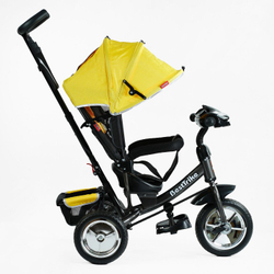 Дитячий триколісний велосипед Best Trike 6588 піна/фара, з батьківською ручкою