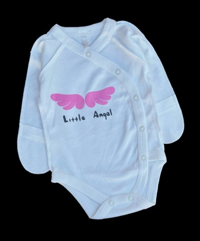 Боді з довгим рукавом "Little Angel", інтерлок ТМ "Sweet Mario" (56 см)