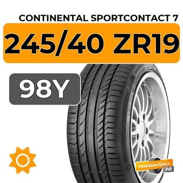 Continental SportContact 7 245/40 ZR19 98Y XL