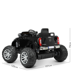 Дитячий електромобіль джип позашляховик Mercedes Monster Truck 480W 2 мотора (24V) автофарбування корпусу