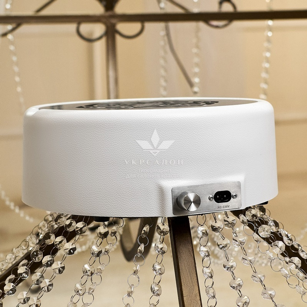 Вытяжка маникюрная настольная Jacky Ring c HEPA фильтром, белая