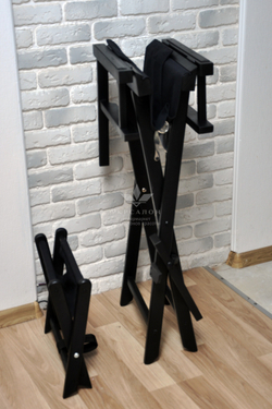 Складной стул для визажа Apolo 5 black