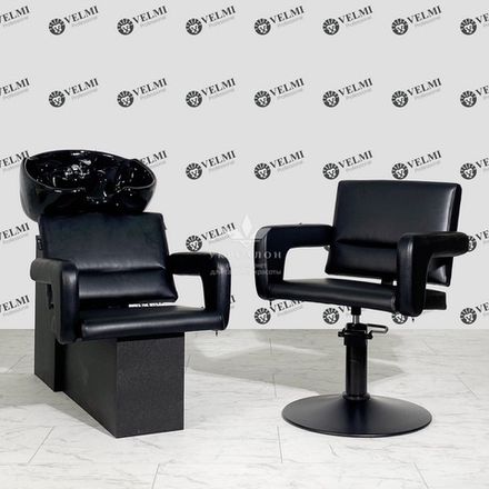 Комплект перукарських меблів Flamingo на диску black