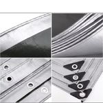 Тент 3х4 от дождя и снега 260г./м2 (серый/черный). Усиленные края.