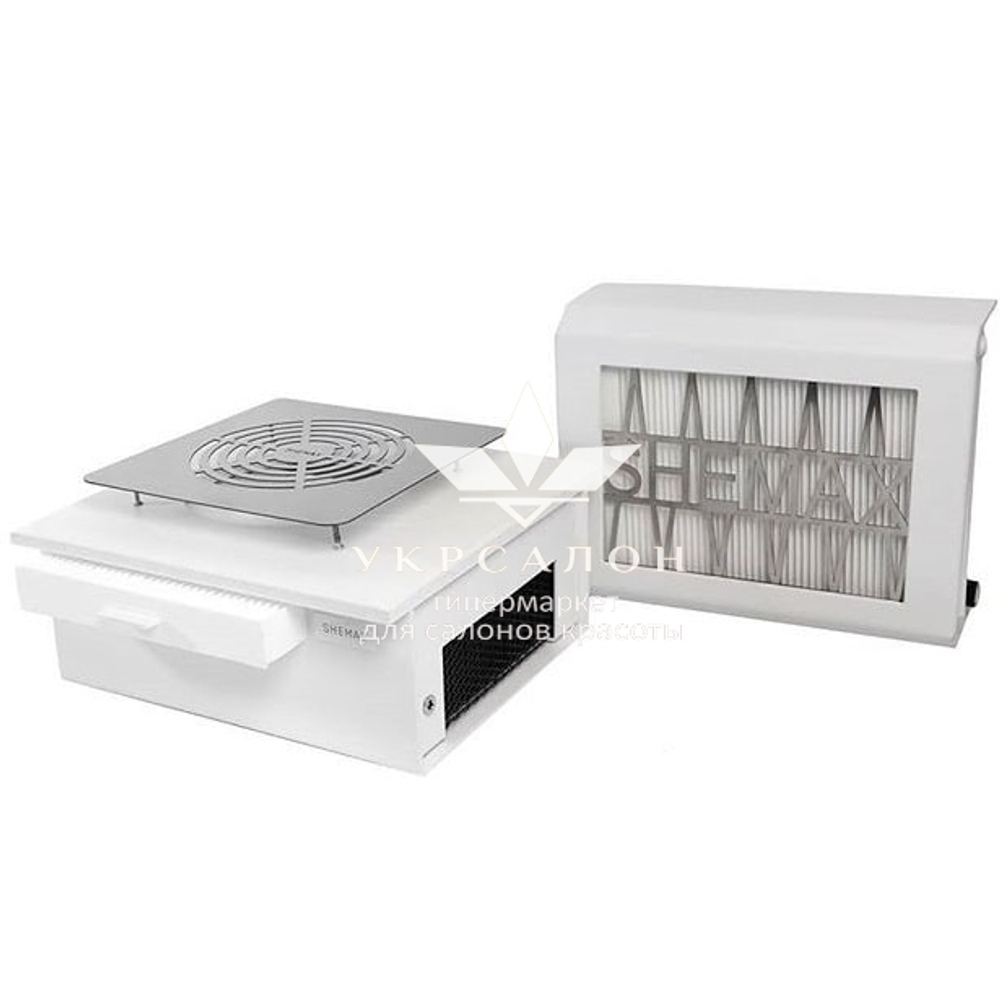 Брендированная врезная вытяжка для маникюра с фильтром SheMax, 66 ватт