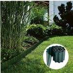 Бордюрная лента садовая, волнистая, 10см х 9м зеленая