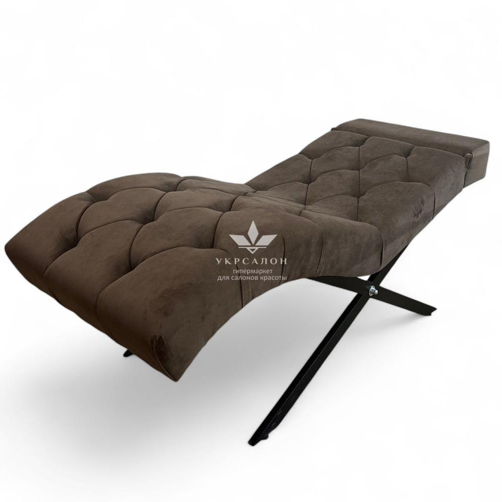 Анатомічна кушетка Mark 555-04 зі стразами та підголівником для лашмейкерів та бровістів