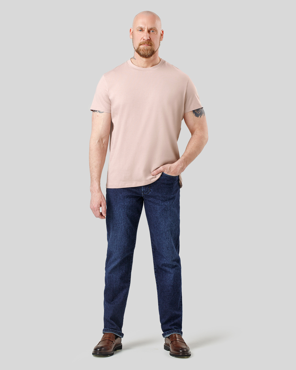 Футболка чоловіча пудрового кольору (арт. 7462300606)