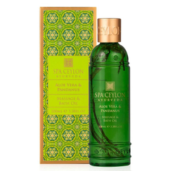 Олія для масажу та прийняття ванни Алоє віра та панданус 100 мл, SPA Ceylon