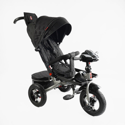 Дитячий триколісний велосипед Best Trike 6088 F надувні/фара, з USB, пультом, батьківською ручкою