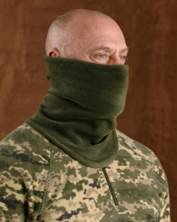 Шарф-труба (бафф) анатомічний флісовий кольору хакі чоловічий (арт. 6062200201)
