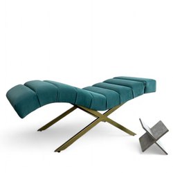 Анатомическая кушетка Mark 555-07 с подголовником и поперечной прошивкой для лашмейкеров и бровистов