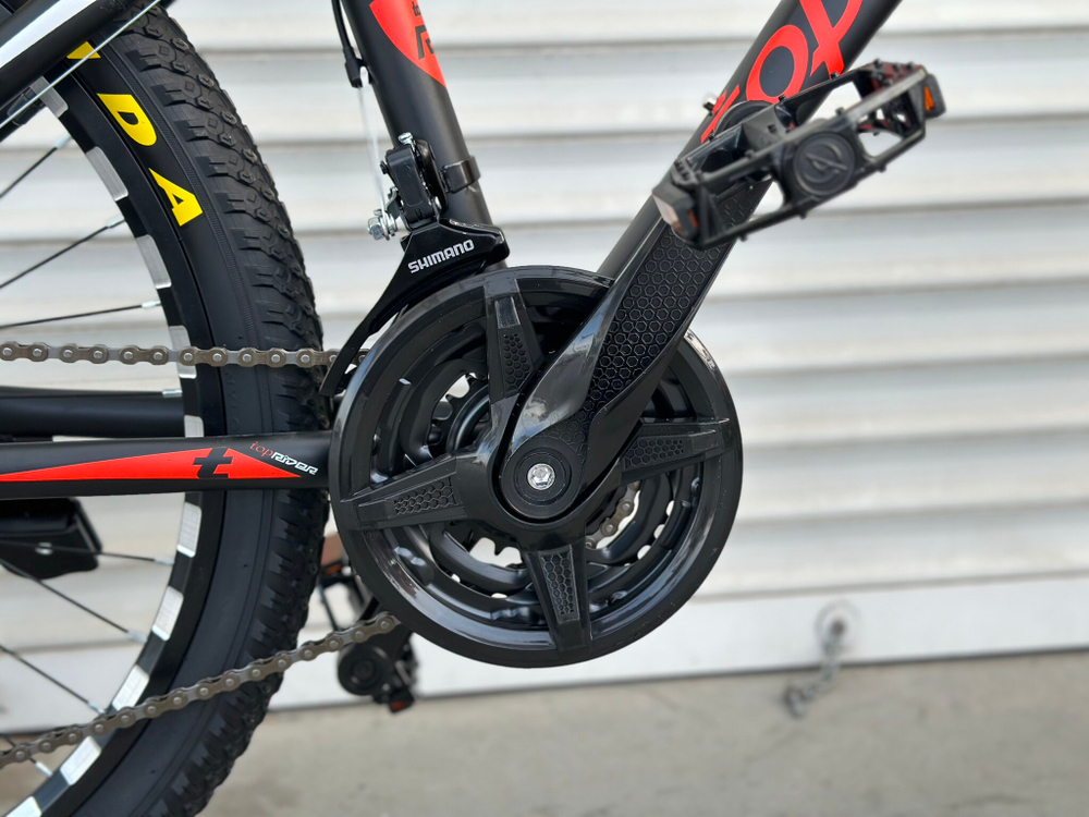 Велосипед горный подростковый 24 дюйма Toprider 611 оборудование Shimano