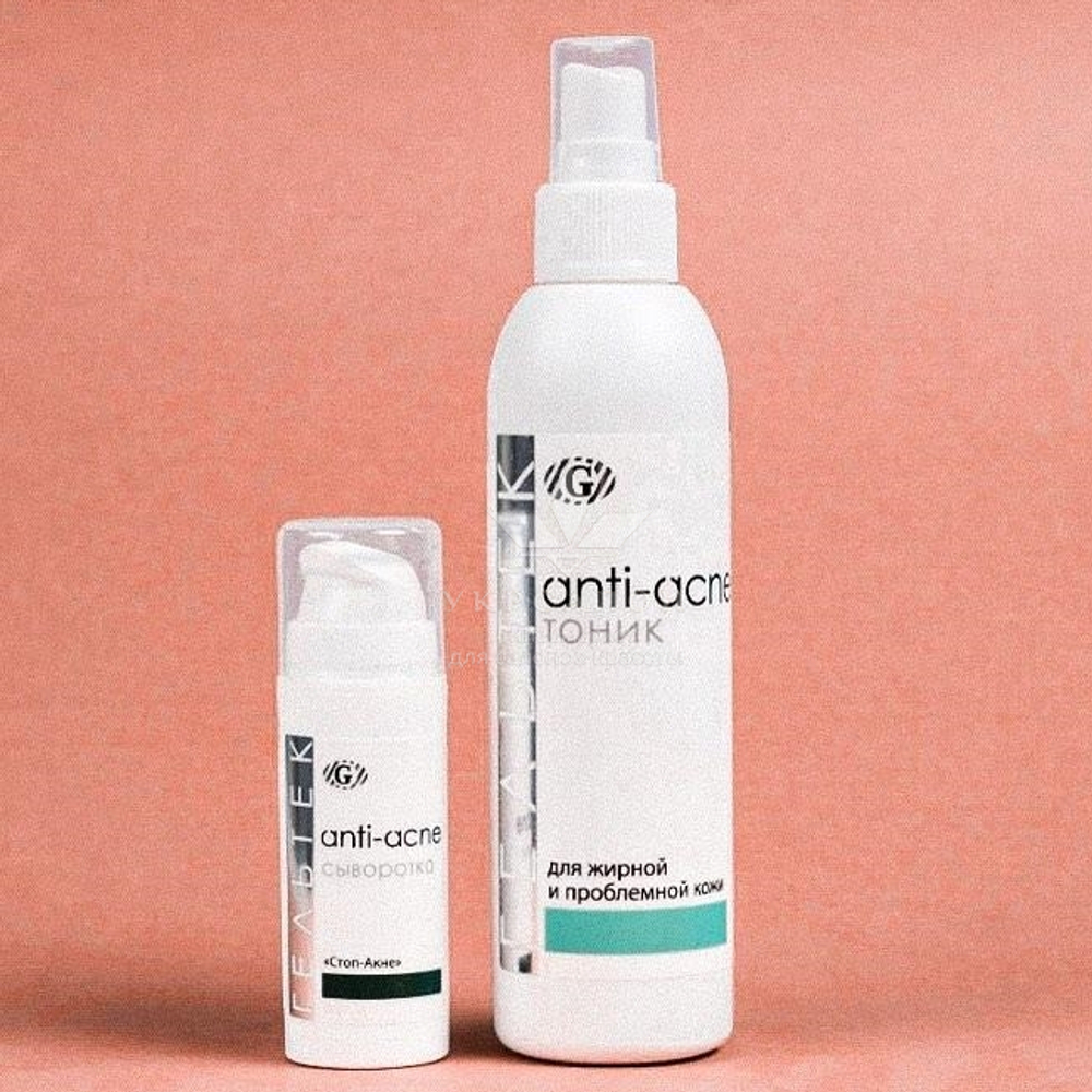 Тоник для жирной и проблемной кожи серии Anti-Acne, Гельтек