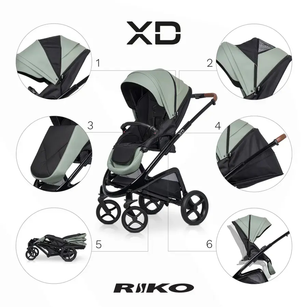 Універсальна коляска 2 в 1 Riko XD PRO