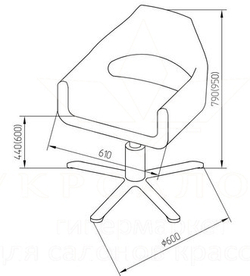 Парикмахерское кресло Monaco