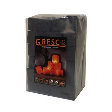 Ореховый Уголь Gresco (Греско) Целлофан 1кг 72шт 25х25