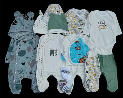 Гарний набір одягу для новонародженого малюка, якісний одяг для немовлят, теплий демісезон (весна, осінь), літо, зріст 56 см, бавовна