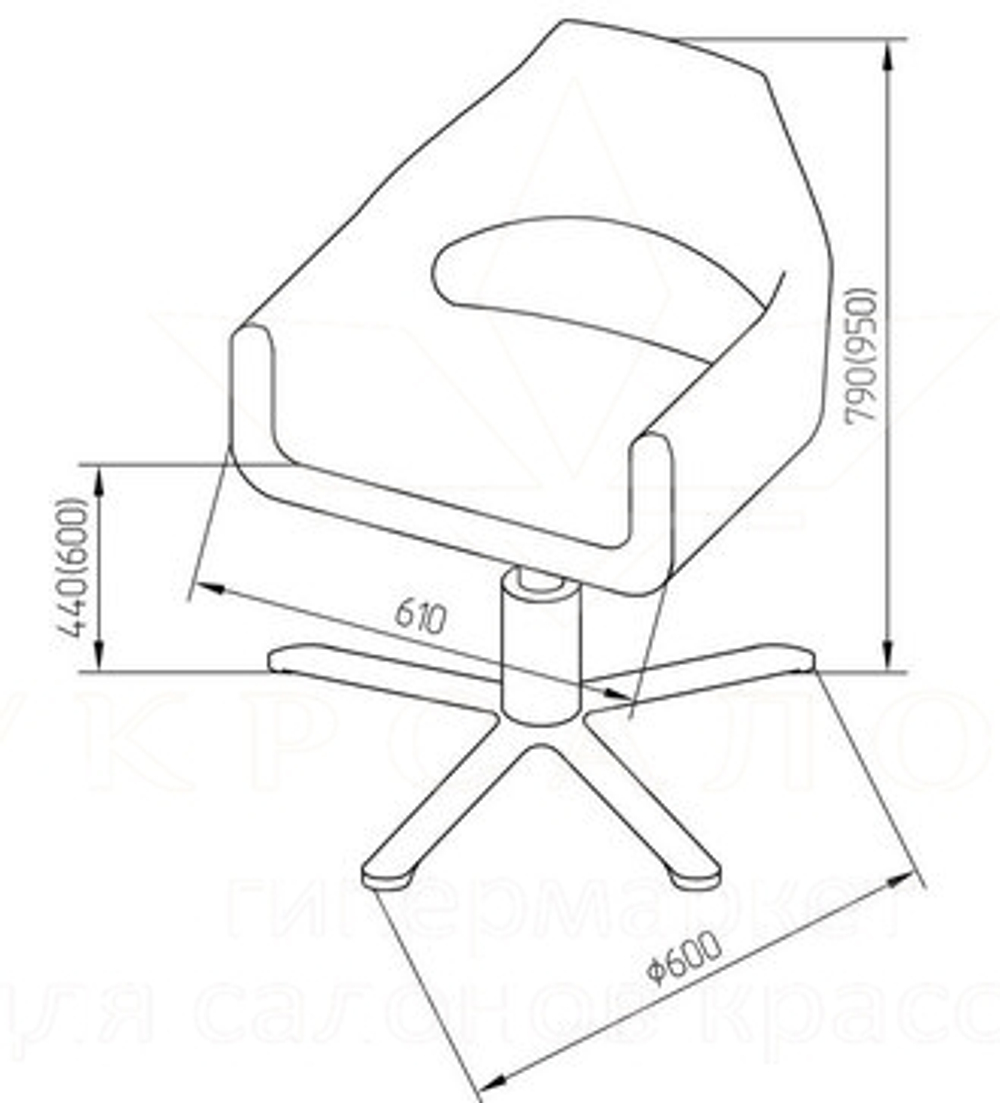 Парикмахерское кресло Monaco