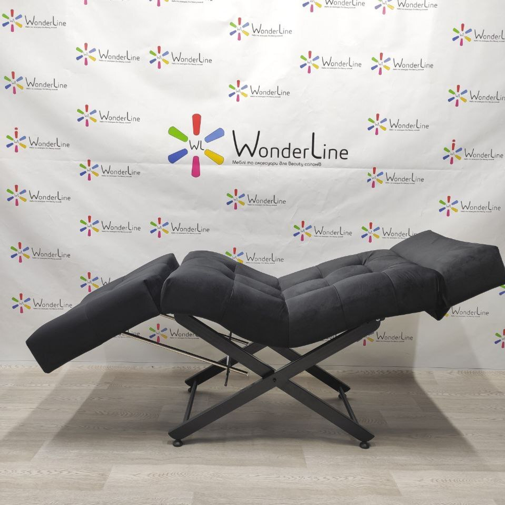 Анатомічна кушетка Tertio 2 Black для лешмейкерів та бровістів