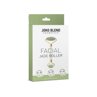 Нефритовий ролер для обличчя Jade Roller + Олія косметична Squalane Oil